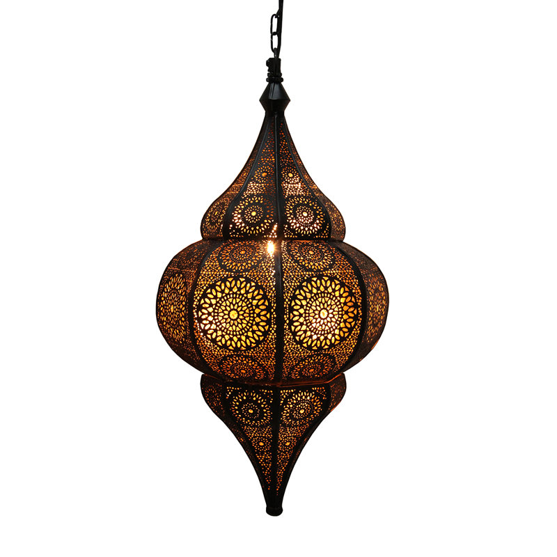 Northlight 18" Moroccan Style Hanging Lantern Ceiling Light Fixture
